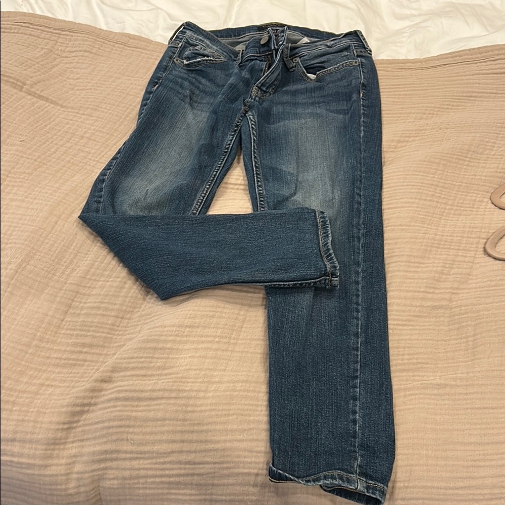 Banana Republic Women's Straight Leg Jeans - Medium Blue - Picture 2 of 8